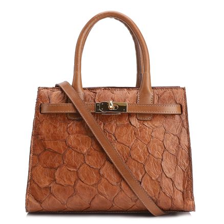 Bolsa Tote Pirarucu - Marrom Claro