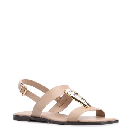 Rasteirinha - Couro Bege