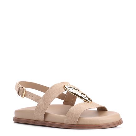 Papete - Couro Camurça Bege