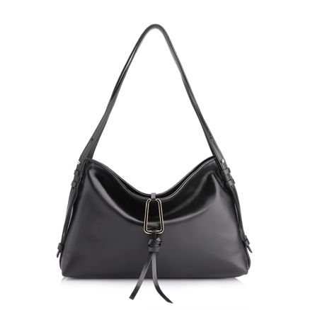 Bolsa Hobo - Couro Preto