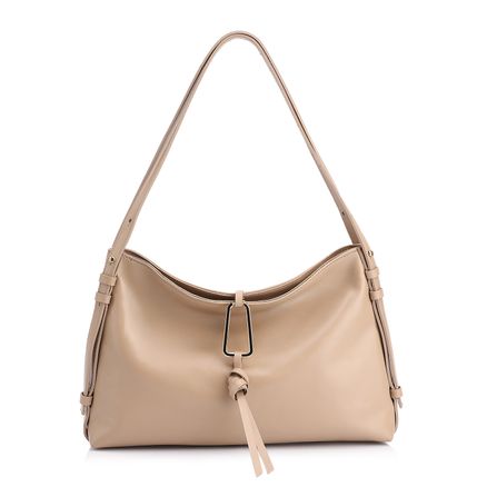 Bolsa Hobo - Couro Bege