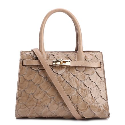 Bolsa Tote Pirarucu - Bege
