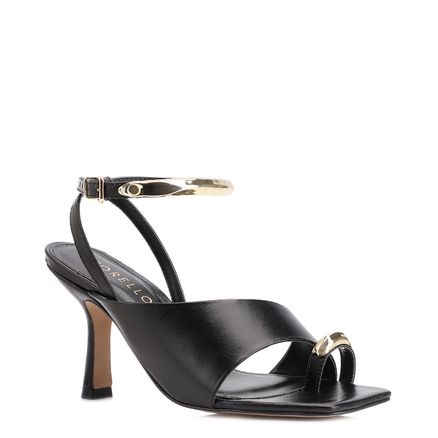 Sandália Toe Ring - Couro Preto