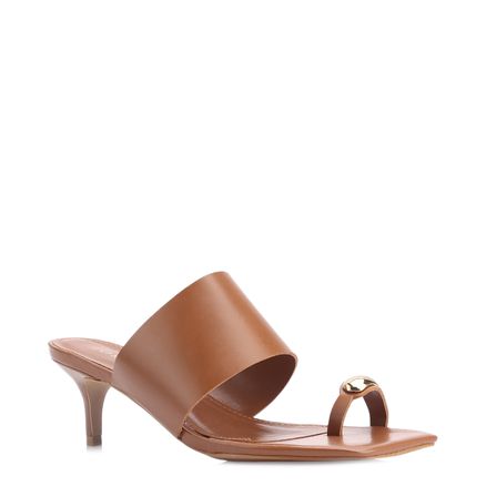 Mule Toe Ring - Couro Marrom