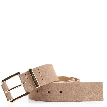 Cinto - Couro Camurça Bege