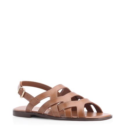 Rasteirinha - Couro Marrom