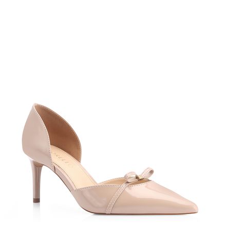 Scarpin Laço - Verniz Bege