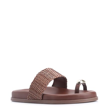 Papete Toe Ring - Alt Tramado Marrom