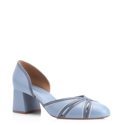 Scarpin - Couro Azul