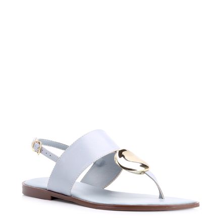 Rasteirinha - Couro Azul