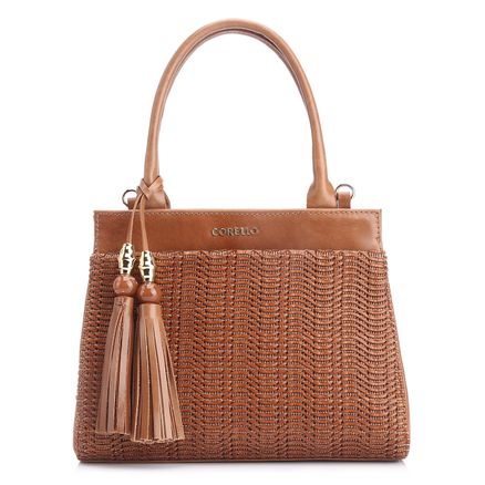 Bolsa Tote - Couro Marrom/Alt Marrom