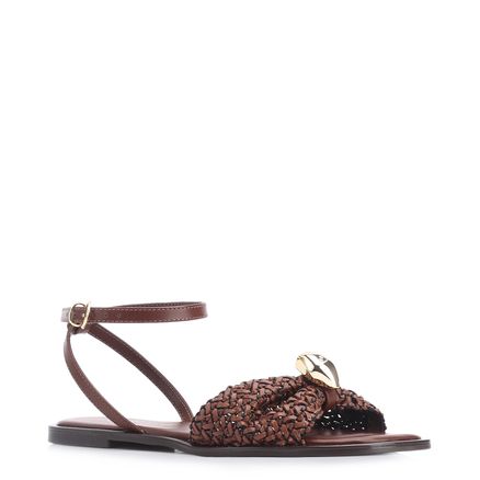 Rasteirinha Pedra - Alt Tramado Marrom