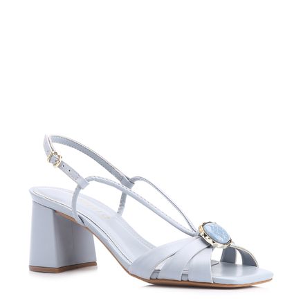 Sandália Pedra - Couro Azul