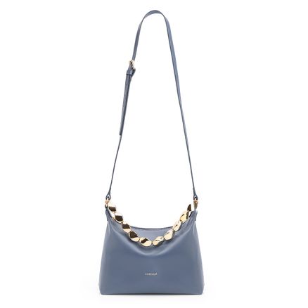 Bolsa Transversal - Couro Azul