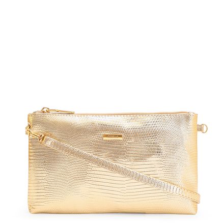 Bolsa Transversal - Alt Lezard Dourado