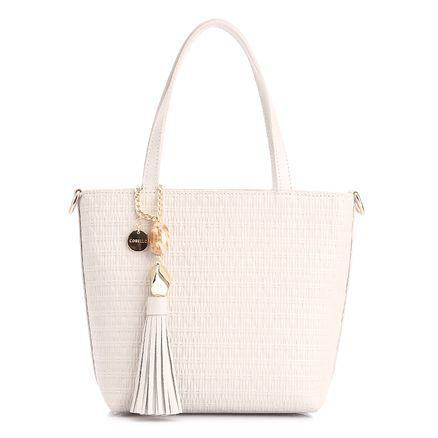 Bolsa Tote - Couro Off White