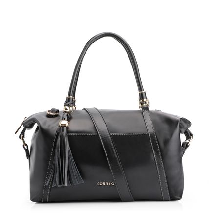 Bolsa Tote - Couro Preto