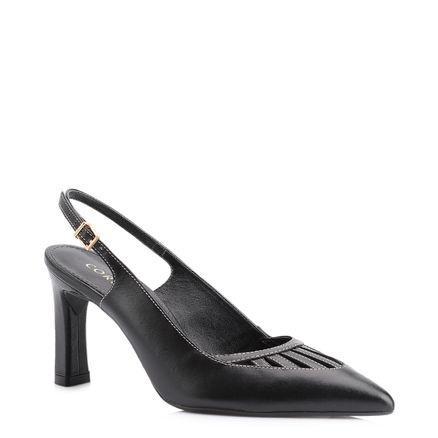 Scarpin - Couro Preto
