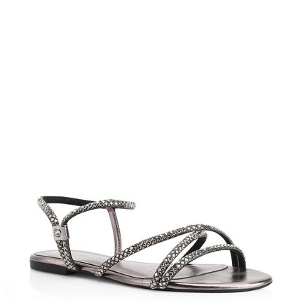 Rasteirinha Strass - Alt Prata