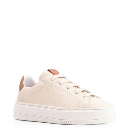 Tênis Flatform - Couro Off White