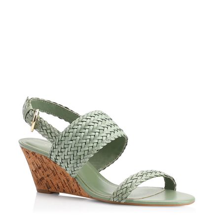 Sandália Anabela - Alt Tramado Verde