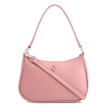 Bolsa De Mão - Couro Rosa