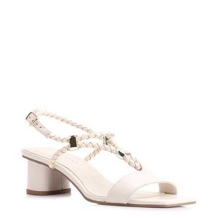 Sandália Tramado - Couro Off White