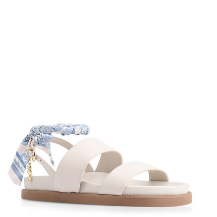 Papete Lenço - Couro Off White