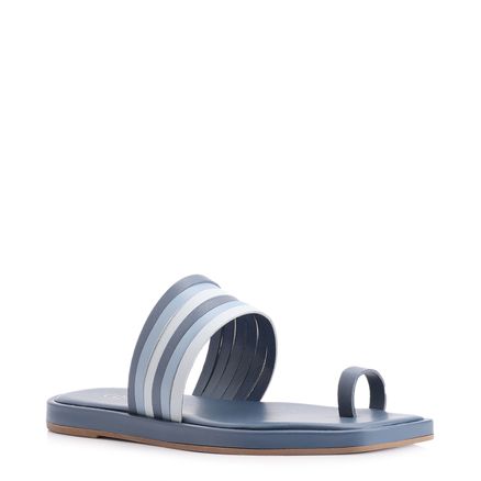 Rasteirinha - Couro Azul