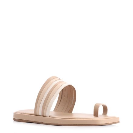 Rasteirinha - Couro Bege