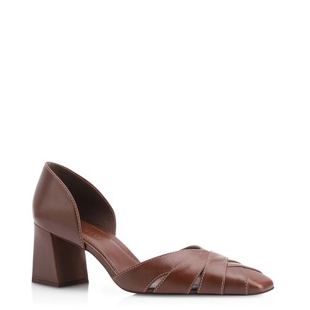 Scarpin - Couro Marrom