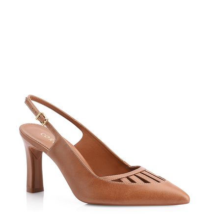 Scarpin - Couro Marrom