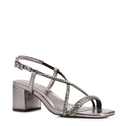 Sandália Strass - Alt Prata
