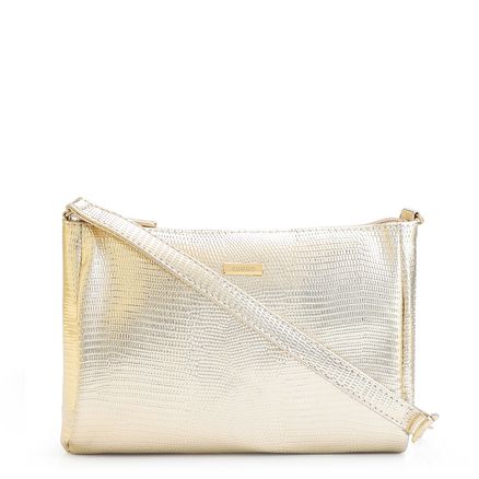 Bolsa Transversal - Alt Lezard Dourado