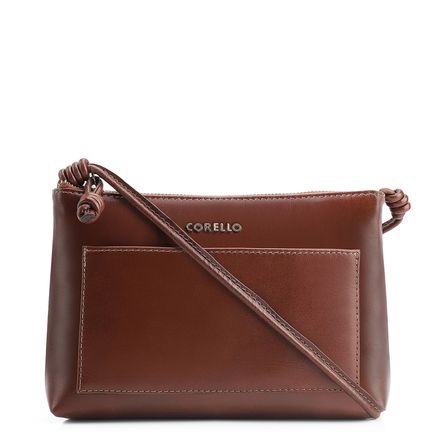 Bolsa Transversal - Couro Gianduia