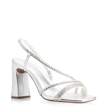 Sandália Strass - Alt Prata