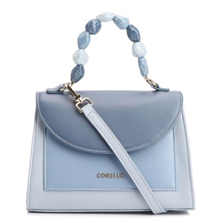 Bolsa De Mão - Couro Azul