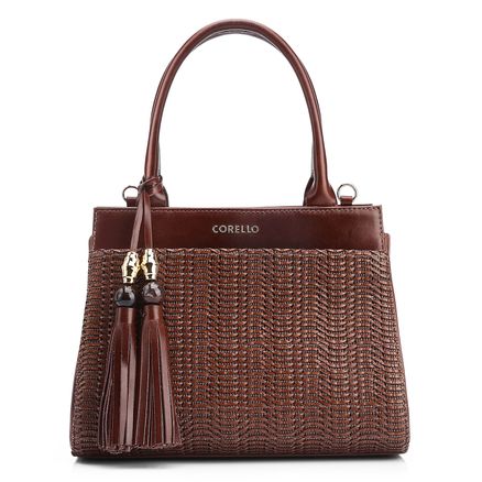 Bolsa Tote - Couro Marrom/Alt Marrom Escuro