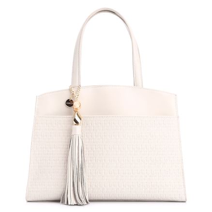 Bolsa Tote - Couro Off White