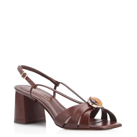 Sandália Pedra - Couro Marrom