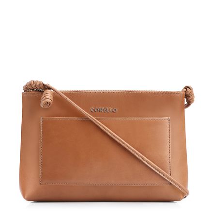 Bolsa Transversal - Couro Canela