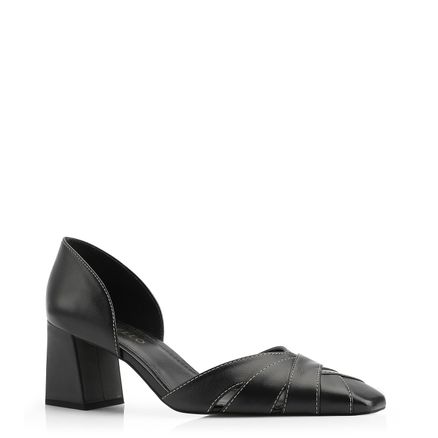 Scarpin - Couro Preto