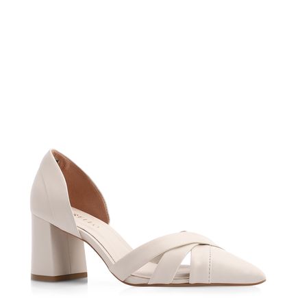 Scarpin - Couro Off White