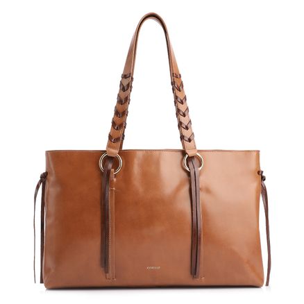 Bolsa Tote - Couro Marrom Claro