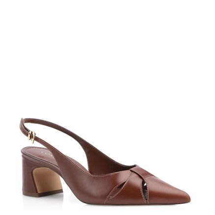 Scarpin - Couro Marrom
