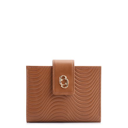Carteira - Couro Ondas Marrom Claro