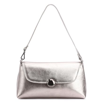 Bolsa De Mão - Couro Prata