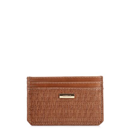 Porta Cartão - Couro Marrom Claro