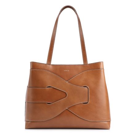 Bolsa Tote - Couro Marrom Claro