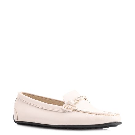 Mocassim - Couro Off White